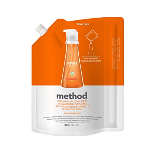 Method Clementine Washing Up Liquid Refill 1064 Ml (Pack Of 2)