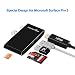 Produktbild Microsoft Surface Pro 3 USB 3.0 Hub Adapter, Rocketek Memory Card Reader with Mini DP to HDMI Adaptor (4K) + Dual USB 3.0 Port (5Gps) + 2 SD/TF(Micro SD) Combo Docking Station Wireless