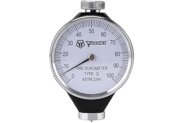 YUZUKI Shore D Durometer Hardness Tester 0 100 HD Range, Precision Gauge for Hard Rubber, Thermoplastics, and Industrial Materials Analog Display, Portable Design