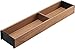 Produktbild RONIN FURNITURE FITTINGS® BLUM AMBIA LINE Holz-Rahmen für LEGRABOX Schubkasten TERRASCHWARZ/TENNESSE NUSS - Nennlänge 500mm - Breite 100mm (ZC7S500RH1)