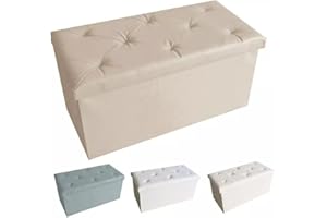 DEMONA PANCA ELEGANTE TRAPUNTATO PUFF POUF CONTENITORE ECO PELLE ECOPELLE PANCA BAULE IMBOTTITO VARI COLORI E MODELLI SPEDIZIONE GRATUITA OFFERTA (PDD-2)