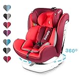 ✔️ Um 360 Grad drehbar: Durch den Einsatz einzigartiger Technologie lässt sich der Kindersitz frei um die eigene Achse drehen, ohne dass er von den Sicherheitsgurten getrennt werden muss.