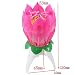 Produktbild westeng Geburtstags-Kerzen Musical Kerze in Lotus Form Dekoration Lampe für Geburtstag Zum Freund der Familie die beste Geburtstagsgeschenk