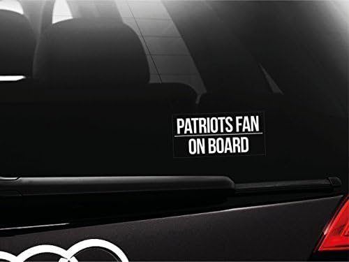 Patriots Fan On Board Car Bumper Window Sticker