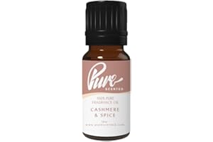 PURE SCENTED Cashmere & Spice Fragrance Oil - 10ml Suitable for Candles, Soaps, Slime, diffusers, Cosmetics, Wax Melts