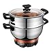 Produktbild Multifunktionale Elektrokocher-Reiskocher Haushalt 2-4 Personen Reiskocher Wok Kochtopf kochen einen Topf,Silver,S