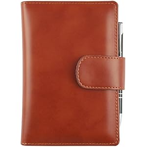 Agenda Picasso 12x17 täglich -Handmade in Italien-hellbraun