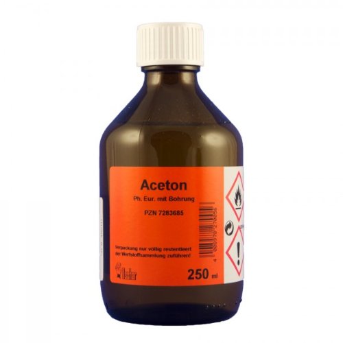 Preisvergleich Produktbild Aceton Ph. Eur. 250 ml mit Bohrung