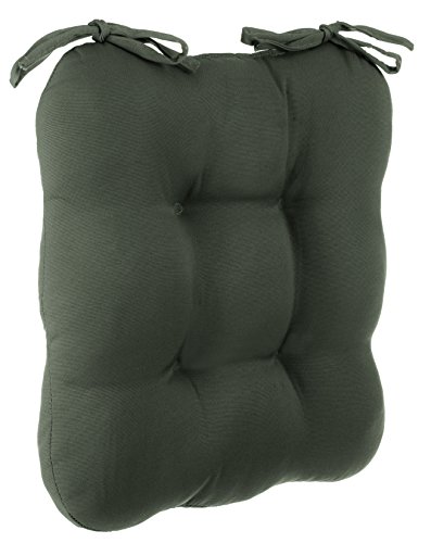 Sitzkissen Dekokissen Stuhlkissen Zierkissen Gartenkissen 4er Steppung – Größe: ca. 38 x 38 cm – 2er Vorteilspaket – anthrazit - 3