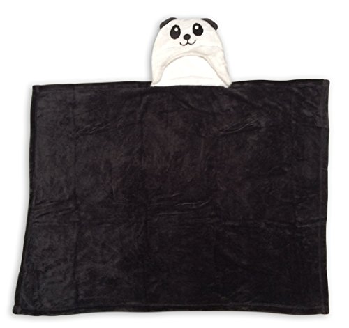 Babydecke + Kapuzenhandtuch Baby von Lexikind | kuscheliger Poncho Bademantel aus Mikrofaser | Babyhandtuch mit Kapuze | lustiges Kapuzenbadetuch - 2