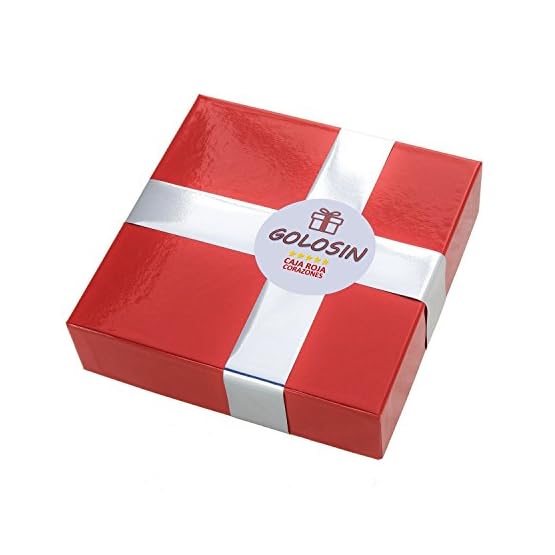 Regalo gourmet original con 3 capas de golosinas de corazones: 80 golosinas, 700 g. - Imagen 3