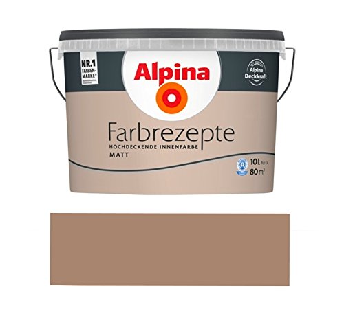 ROLLER Alpina Farbrezepte - braun - matt - Innenfarbe - 10 Liter