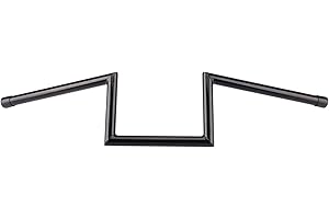 AIRCMT 7/8'' 22mm Motorcycle Z Drag Bar Handlebar For Honda Suzuki Yamaha Kawasaki Harley Chopper Cruisers Bobber Custom (Height 6'')