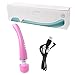 Produktbild ECMQS Magic Wand Massager - Handheld Cordless und leistungsstark - 8 Geschwindigkeiten 20 Vibrator Patterns - USB aufladbare - therapeutische Recovery-Effekt für den Körper - Rücken Hals Schulter Füße (Rosa)