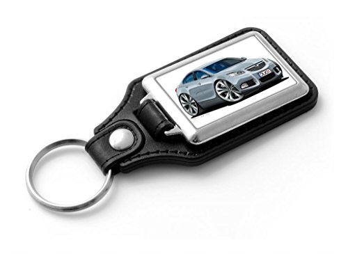 WickedArtz Cartoon Car Vauxhall Insignia SRi Silver Classic Style Key Ring
