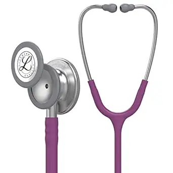 3M Littmann Classic III Monitoring Stethoscope, Plum Tube, 27 inch, 5831