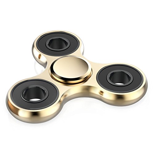 Tri Fidget Hand Spinner Stress Reducer Durable EDC Kids Adults Toy Super Long Spinner Time Great For ADHD Anxiety Autism (Gold) Tri Fidget Hand Spinner Stress Reducer Durable EDC Kids Adults Toy Super Long Spinner Time Great For ADHD Anxiety Autism (Gold)