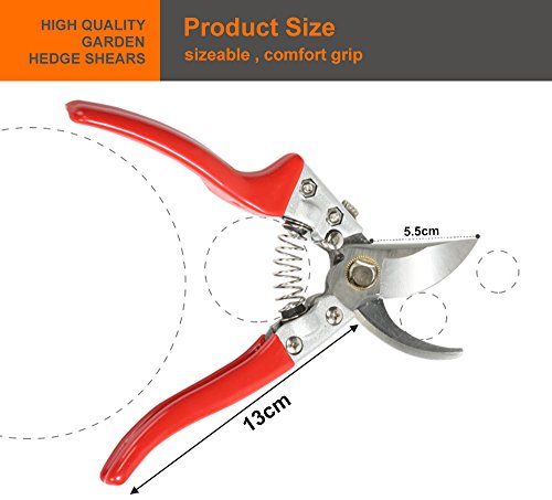 Happy FD Stahl Rasierer Gartenschere Garten Clippers Gartenscheren und Stahl Gartenschere Handarbeit - 3