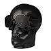 Price comparison product image Bluetooth Speaker With Flash Light Wireless Portable Travel Mini Skull Head Speaker Support Handsfree Phone Speaker,Black