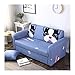 Produktbild WUFANGFF Slipcover Tierbild Stretch Sofa Gestrickter Stoff Schonbezug Couch Covers Sofa Furniture Protector, 3Seat