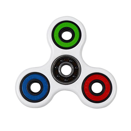 Tri Fidget Hand Finger Spinner Toy for Relieving Stress and Killing Time (Multicolor)