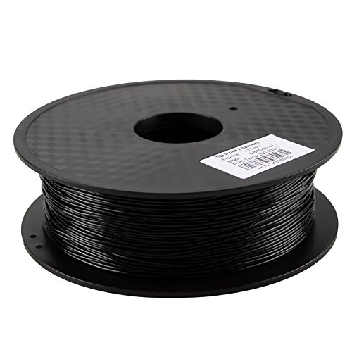 HICTOP 1KG 1.75mm Schwarzes flexibles TPU (Gummi) Filament für 3D Drucker