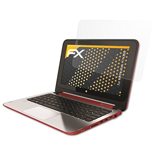 HP Pavilion 11 x360 Displayschutzfolie - 2 x atFoliX FX-Antireflex blendfreie Schutzfolie