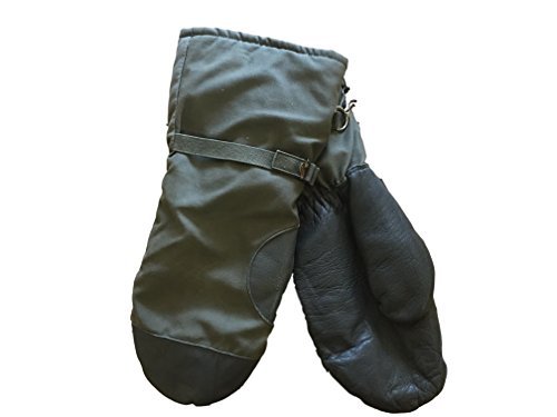 Ejército Alemán Número Goretex Con Forro De Piel Artificial Snow Guantes,Sobre Guantes - Gris, Medium