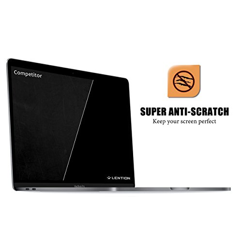 LENTION Screen Protector Displayschutzfolie Klarer Schirmschutz per MacBook Pro (13″, 2016, vier / zwei Thunderbolt 3-Anschlüsse) A1706 / A1708, USB C, HD Schutzfolie mit hydrophobe fettabweisende Beschichtung - 4
