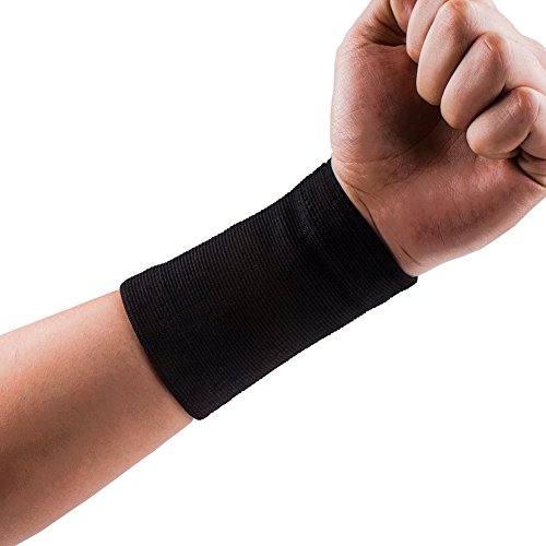 Senston Sports Armband Schweißband – Bereitstellung feste Unterstützung für schwache Handgelenk, Handgelenk Verstauchungen und Zerrungen – Basketball Badminton Tennis Fitness Alle Sportarten - 3