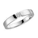 niessing spannring silber Gute Verarbeitung Verlobungsring 375 9 Karat Gelb oder Weißgold Antrag-Ring alle Größen von 48 bis 62 (9 Karat (375) Weißgold, 62 (19.7))