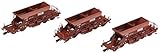 arnold modelleisenbahn shop Kategorie: Waggons Arnold HN9703 3-teilig Set Selbstentladewagen Bauart Fac 265, KIROW Modellbahn, Braun