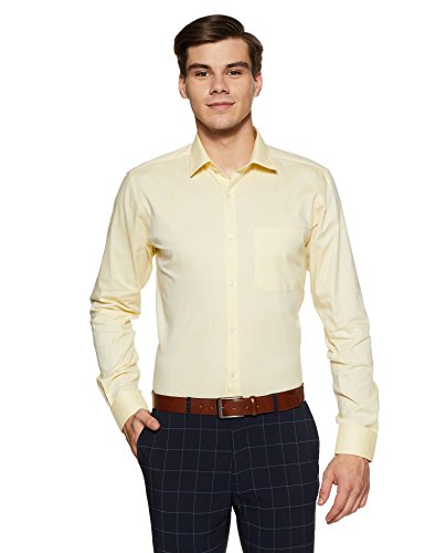 raymond men's plain slim fit formal shirt