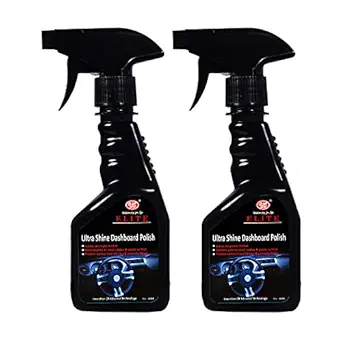 UE Elite Dashboard Polish/Cleaner For All Cars and Bike - Dry to touch and Rich Matte Finish (Plastic, Rubber, Leather Seat) - 200 ml (Pack of 2)