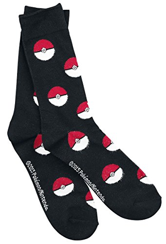 Preisvergleich Produktbild Pokemon - Pokeball Zwarte Sokken - 43 / 46