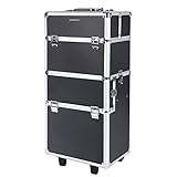 Abschließbar mit 4 Klappschlössern - Mit 4 gleicher Schlüsseln wird mehr Sicherheit gewährleistet. Unter dem 1. Koffer befinden sich Bodengleiter, sodass er sicher abstellen kann. Im Koffer gibt es noch Kieselgel (Anti-Schimmel)