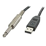  ELECTRIC GUITAR TO PC CABLE LEAD USB INTERFACE WINDOWS 7 VISTA XP MAC