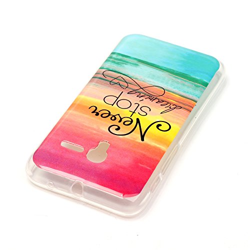 Funda Para Alcatel ONE Touch POP 3 5 0 pulgadas 5015D  Sunrive   Silicona Funda Slim Fit Gel Carcasa Case Bumper de Impactos y Anti-Ara  azos Espalda Cover puesta del sol    1 x L  piz   ptico