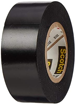 Scotch 3M 80610833867 88 Scotch Super Ruban Vinyle d'Isolation Electrique Hautes Performances, 19 mm x 20 m, Noir