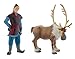 Produktbild Bullyland 13062 - Spielfigurenset, Walt Disney Frozen Mini, Kristoff und Sven