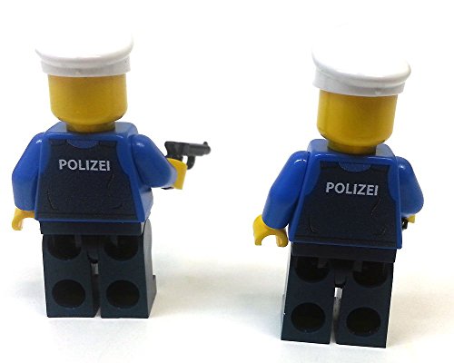 Modbrix 8237 – 2 Stück Deutsche Polizei Custom Minifiguren aus original Lego© Teilen - 7