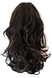 PRETTYSHOP 14" Hair Piece Ponytail Extension Straight Light Curled Nature Looking Heat-Resisting