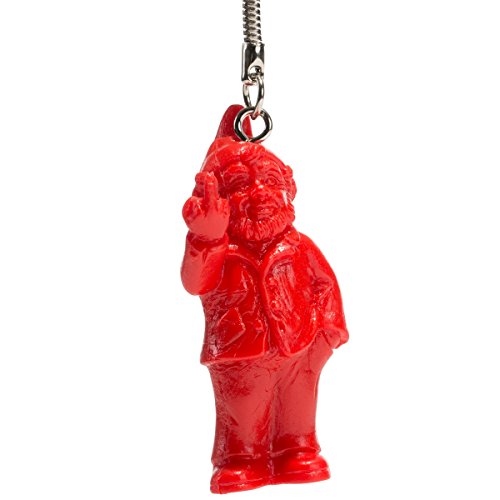 Preisvergleich Produktbild Ottmar Hörl – Tür Schlüssel Gartenzwerg rot Fuck Stinkefinger