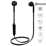 iPeli Wireless Bluetooth 4.1 Earphones, Headphone for Daily Use, Headset with Mic Hands-free Calling for iPhone, Samsung GALAXY and Sony Xperia (Black)