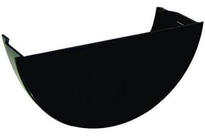 FLOPLAST 112mm Half Round Gutter Internal Stop End - Black