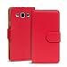 Produktbild Samsung Galaxy A3 ( 2015 ) Bookstyle Hülle, Conie Mobile PU Leder Schutzhülle Handytasche Bookcase Tasche Premium Klapphülle in Rot