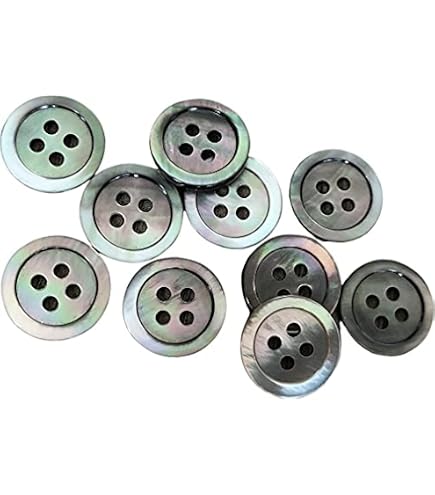 Bottone rotondo in madreperla 2x20mm x 1pc