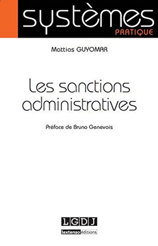 Les Sanctions administratives francais Les Sanctions administratives francais