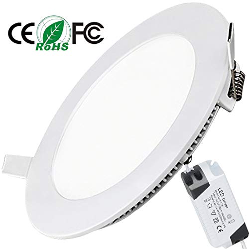 Placa LED Circular Super Slim Downlight LED Energía Empotrable Placa Techo 9W 3000k Blanco Cálido 220V XYD®
