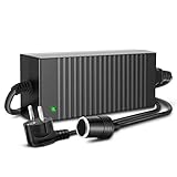 kfz adapter 12v 220v ✅ LANGE KABEL: 1.5M verlängertes langes Kabel erlaubt, einen breiten Bereich für bequemen Gebrauch zu erreichen; Wiederverwendbare Flauschband für Sie, um Kabelsalat zu vermeiden.